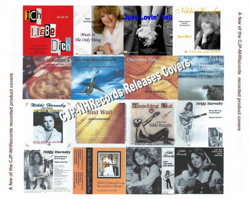 CD covers for Nikki Hornsby releases